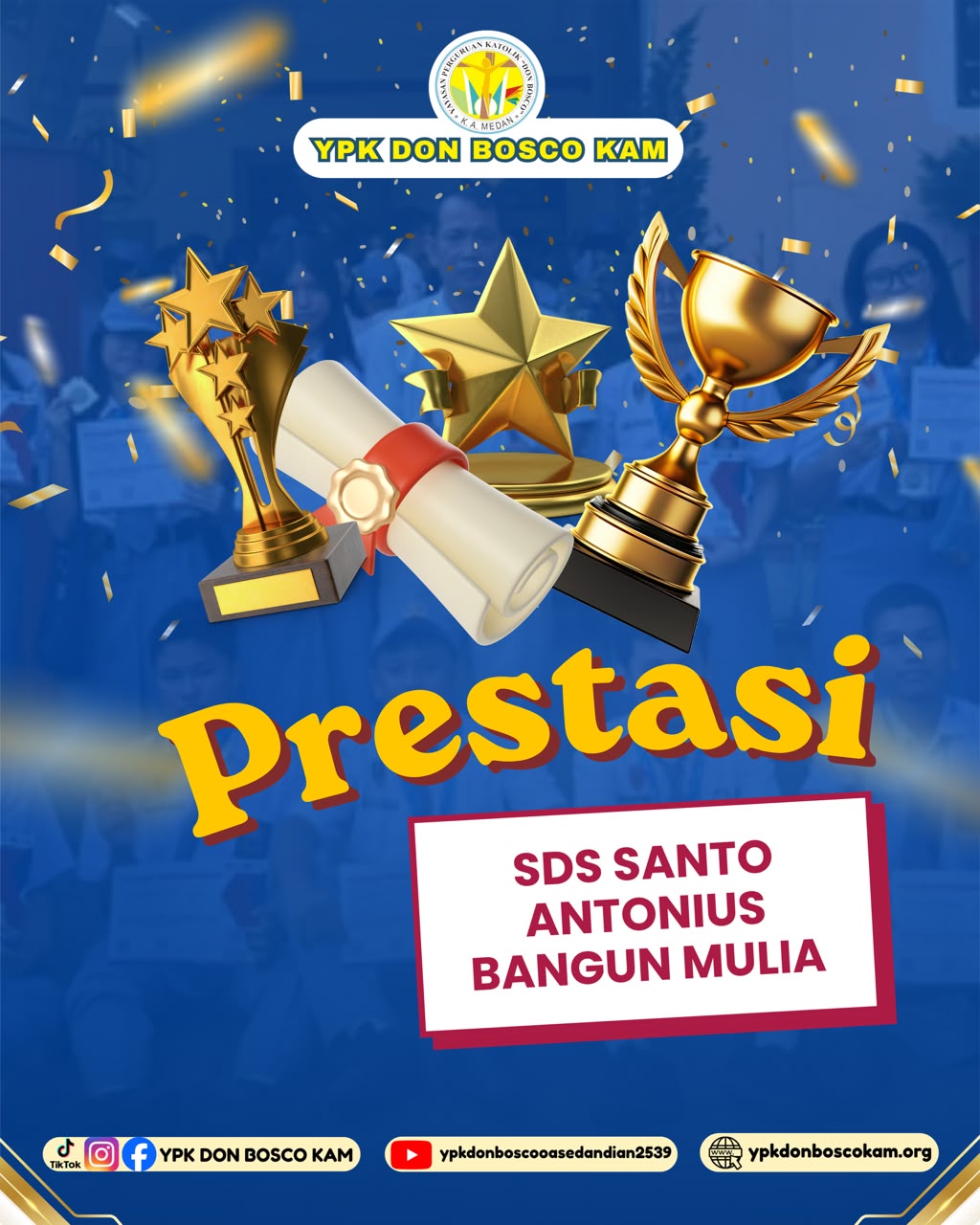 KABAR PRESTASI: GENERASI EMAS SDS SANTO ANTONIUS BANGUN MULIA BERSINAR DI KOTA MEDAN! 🏆✨