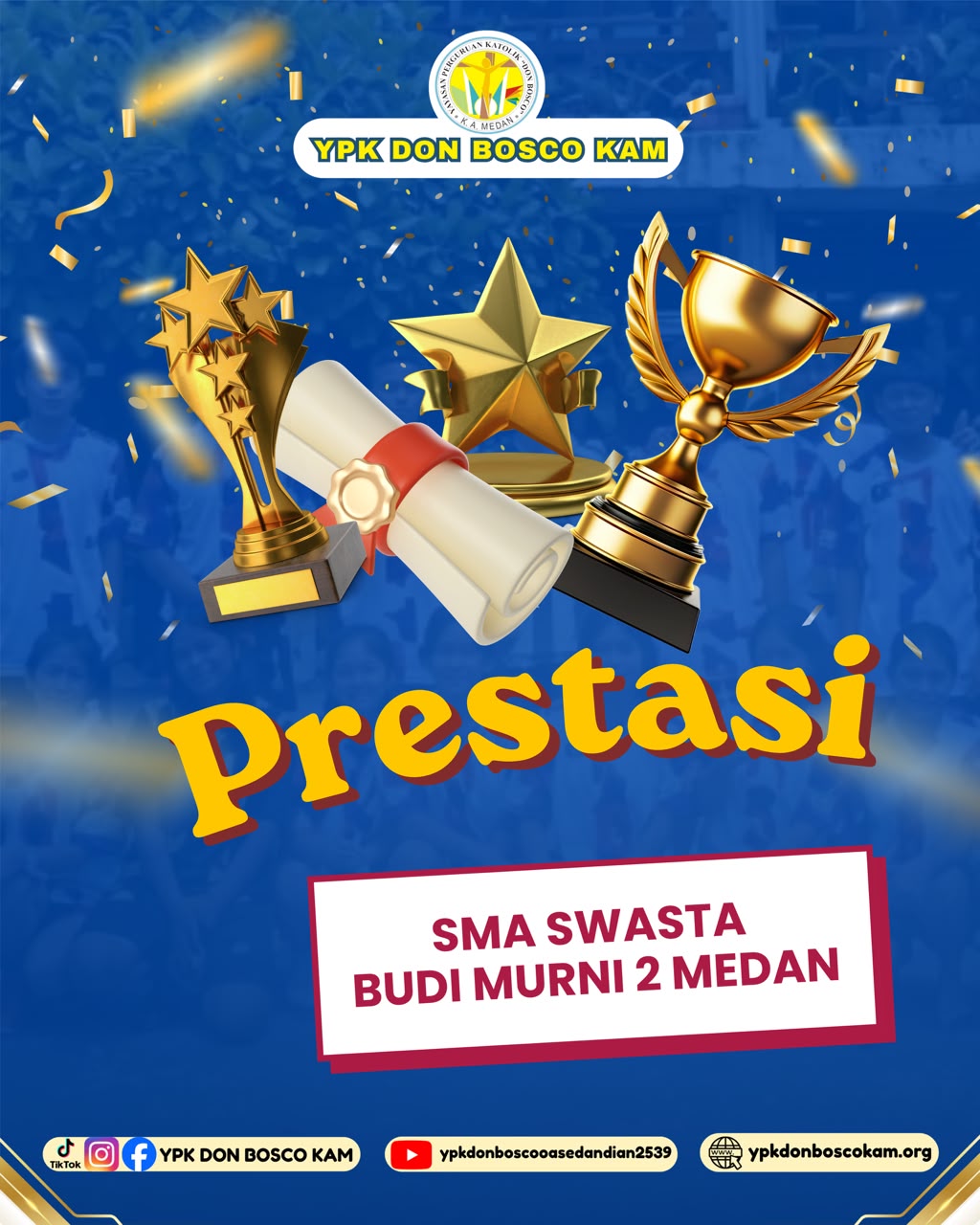 MENGGUNCANG KANCAH INTERNASIONAL & NASIONAL: SMA KATOLIK BUDI MURNI 2 MEDAN PANEN MEDALI EMAS! ๐๐๐ฌ
