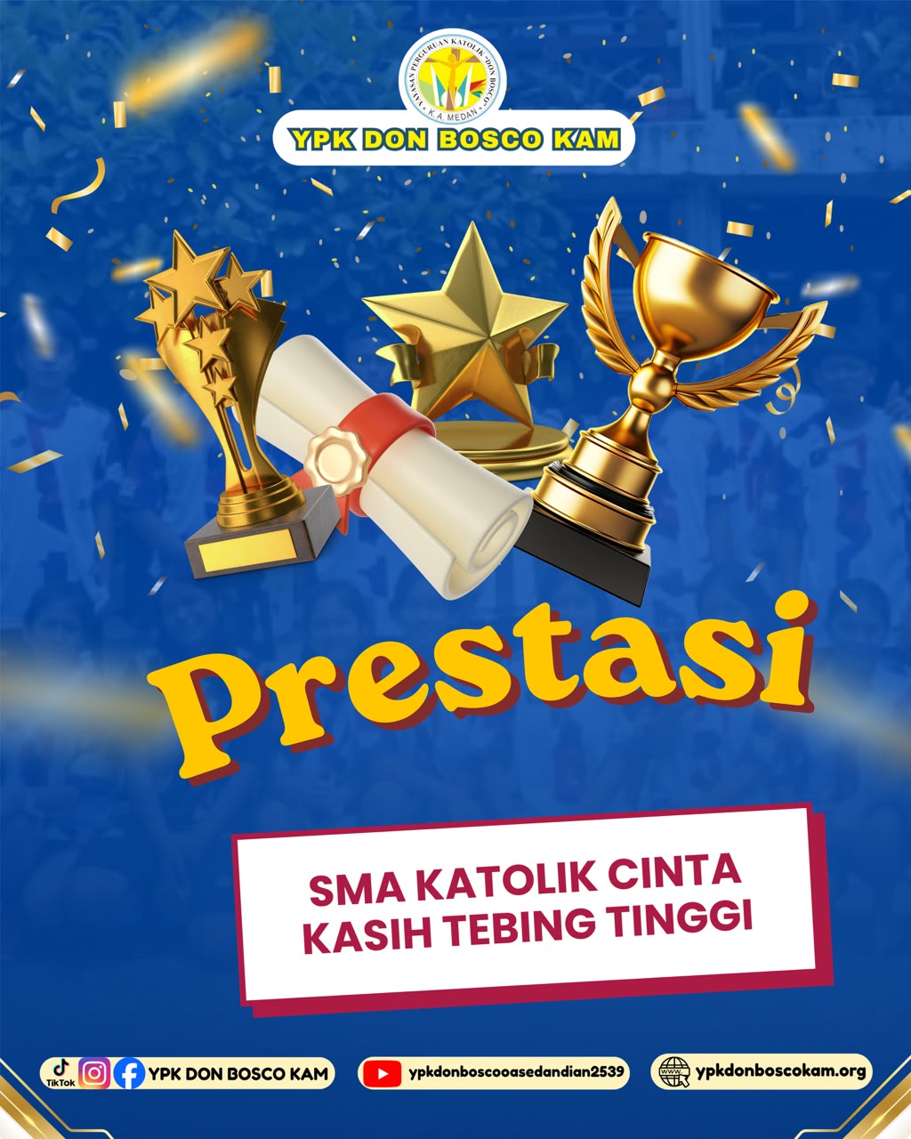 KILAU PRESTASI MULTITALENTA: SMA KATOLIK CINTA KASIH TEBING TINGGI BERSINAR DI LAPANGAN HIJAU, SAINS, & SASTRA! ๐โฝ๐งชโ๏ธโจ